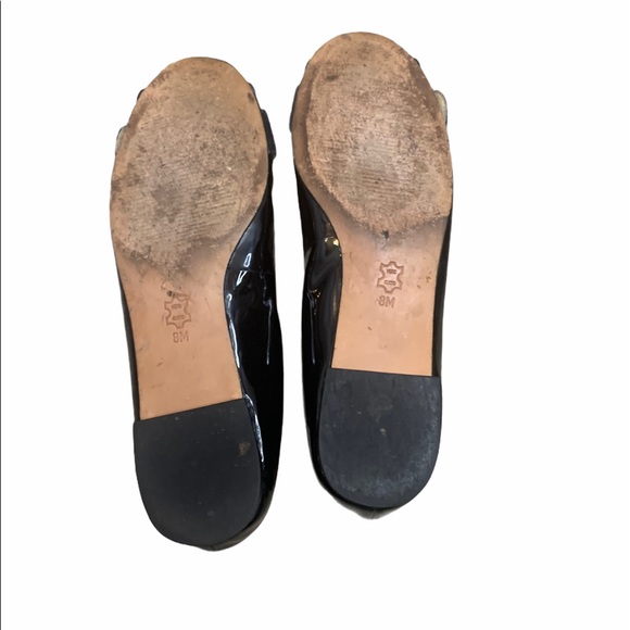 Michael Kors patent black leather open toe flats - Picture 7 of 9